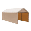 10x20 Portable Carport - SIDEWALLS ONLY - Tan