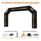 Arche gonflable rectangulaire à impact impact sur mesure