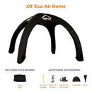 Structure de tente à canopée gonflable à dôme éco personnalisé