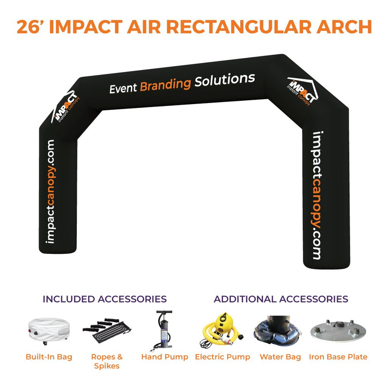 Custom Printed Impact Air Rectangular Inflatable Arch