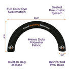 Custom Printed Impact Air Round Inflatable Arch