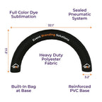 Custom Printed Impact Air Round Inflatable Arch