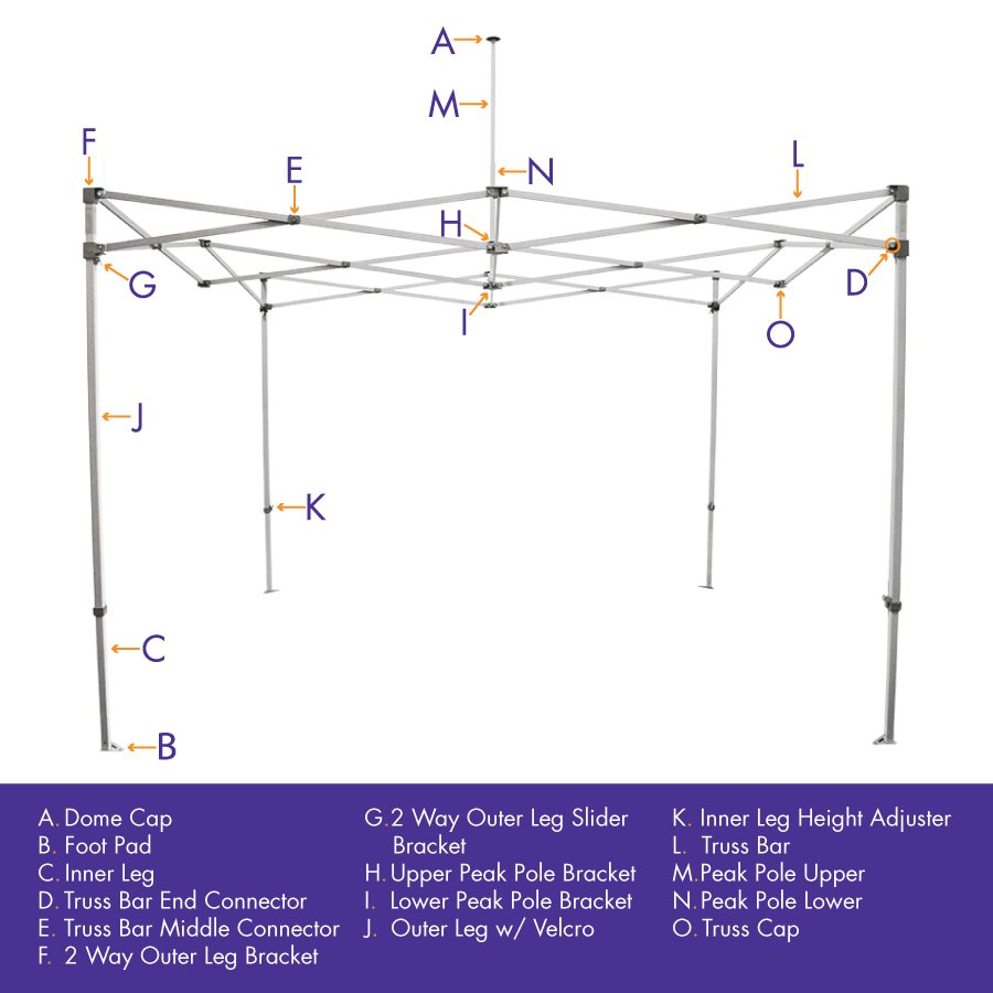 CL Part N. | Steel Lower Peak Pole