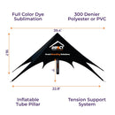 Custom Printed Impact Air Star Inflatable Pole Spider Canopy