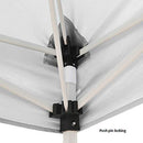 10x10 Slant Leg Pop Up Canopy Tent with One Sun Wall