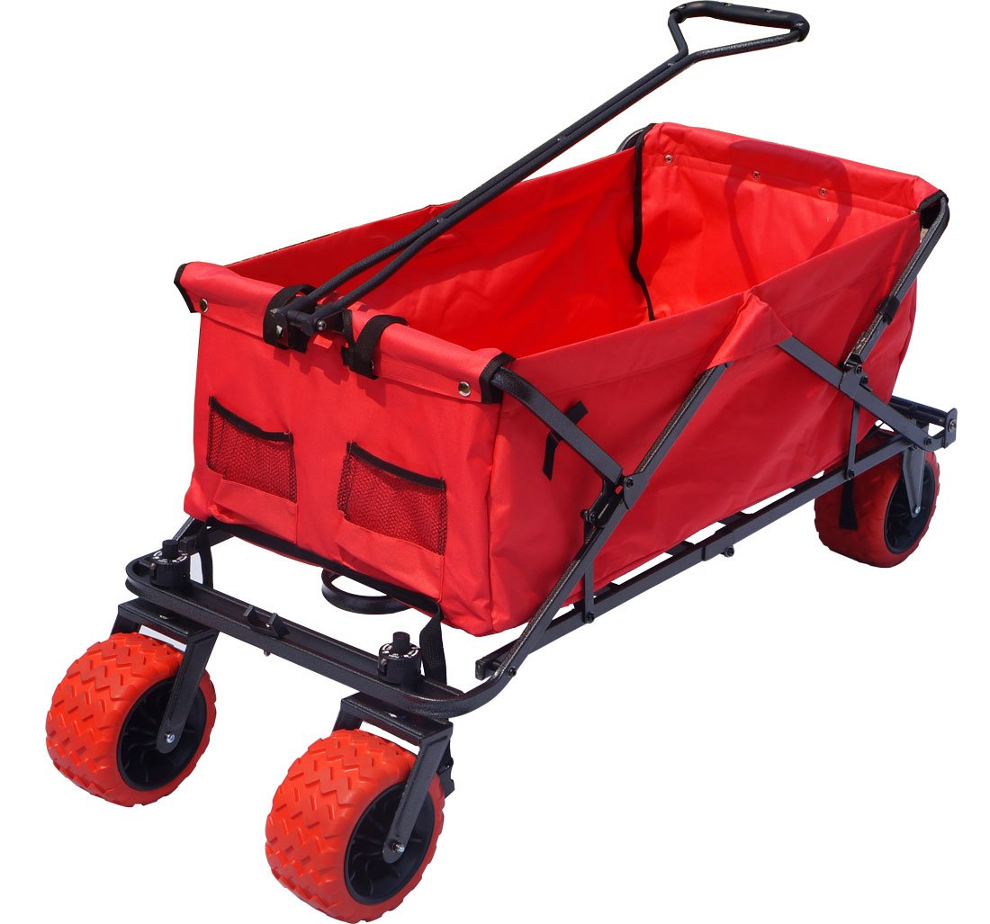 Hillvert Chariot de plage pliable - 550 kg - acheter sur