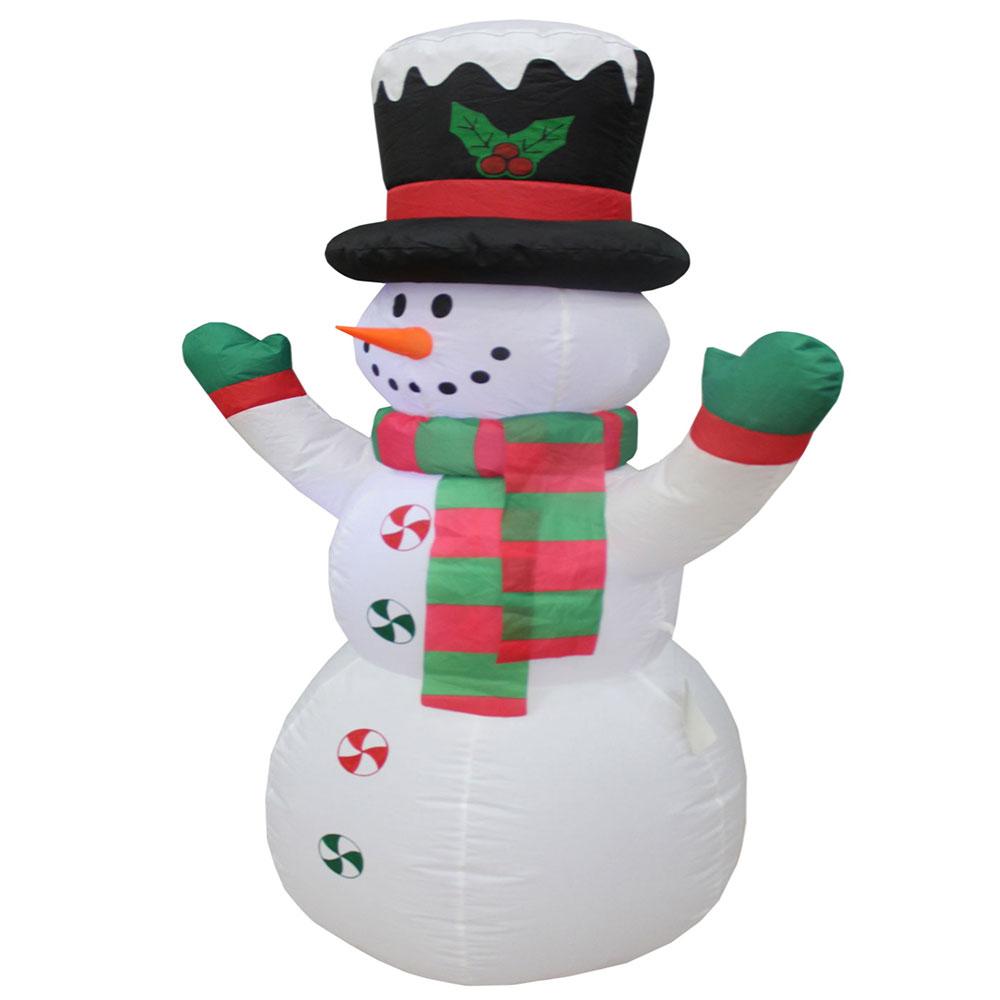 Inflatable Yard Christmas Decoration, Frosty the Snowman, 4' Tall