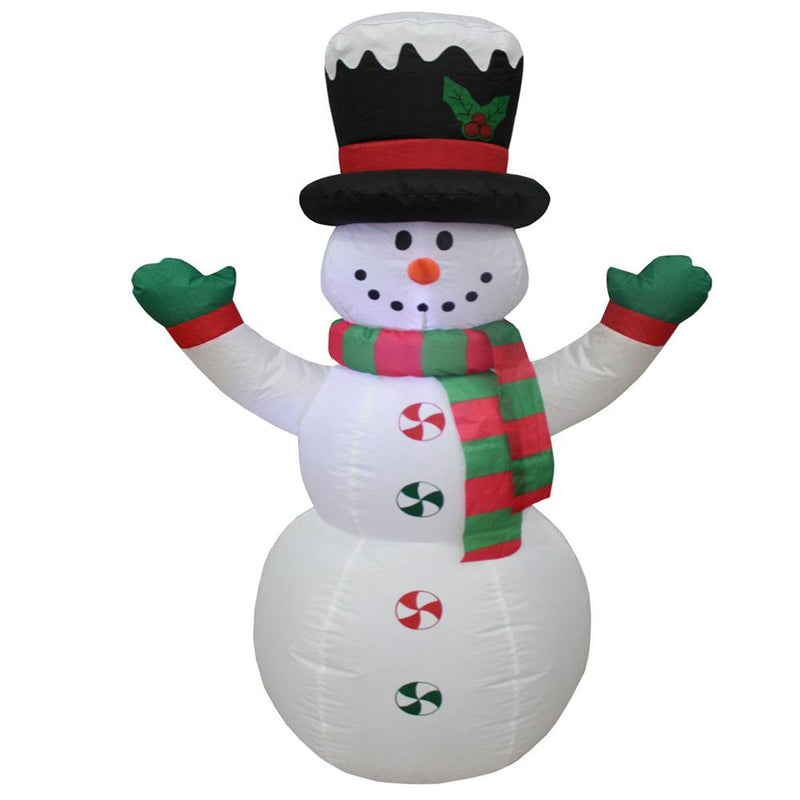 Inflatable Yard Christmas Decoration, Frosty the Snowman, 4' Tall
