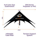Custom Printed Impact Air Star Inflatable Pole Spider Canopy