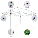 10'x10' EZ Pop Up Canopy Outdoor Dressed Leg Wedding Party Tent Folding Gazebo