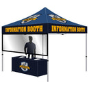 10' Transparent Clear 46" Half Wall