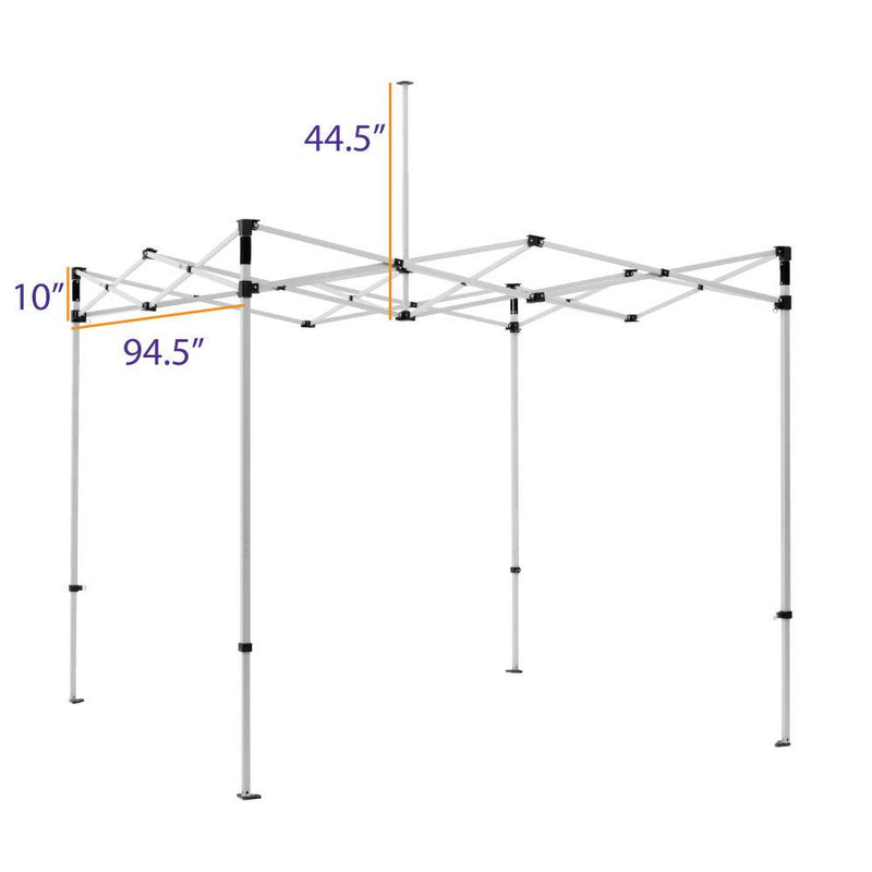 8X8 Industrial Steel Pop up Canopy Replacement Frame - DS