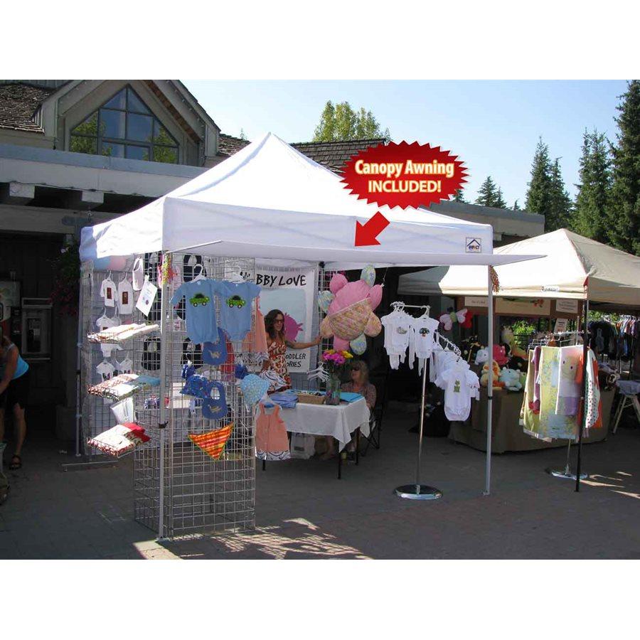 10x10 Alumix Pop Up Coropy Tente Tente latérale et auvent