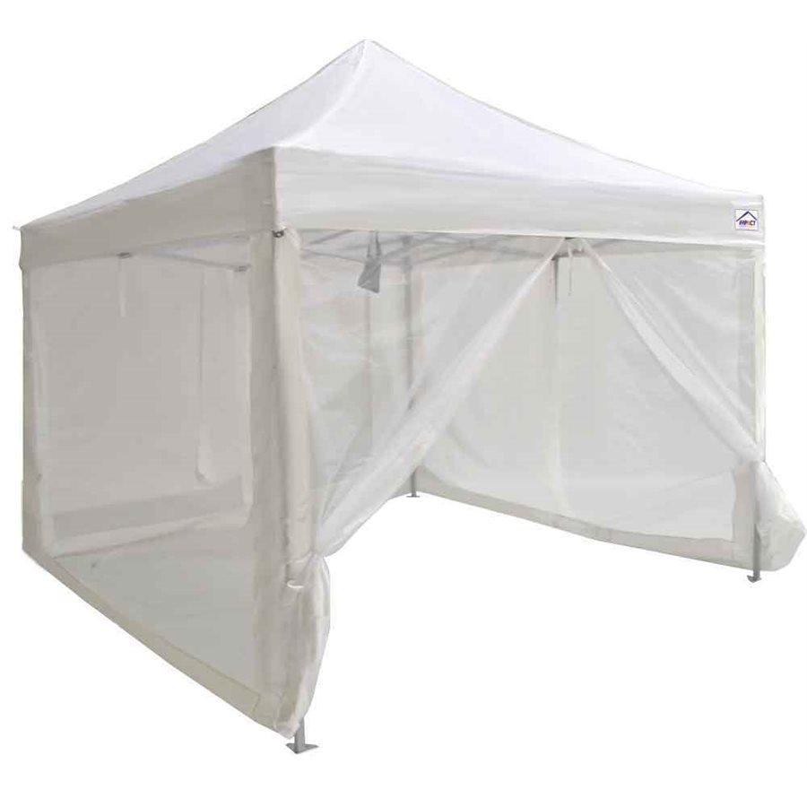 Cauvet pop-up 10x10 de qualité industrielle avec enceinte de filet de moustique de salle d'écran - Evento