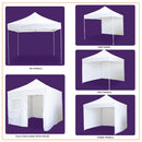 10x10 Pop up Canopy Tent Outdoor Market Canopy with Sidewalls / Weight Bags