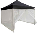 10x10 ALUMIX Pop up Canopy Tent Market Canopy with Sidewalls and Screen Walls