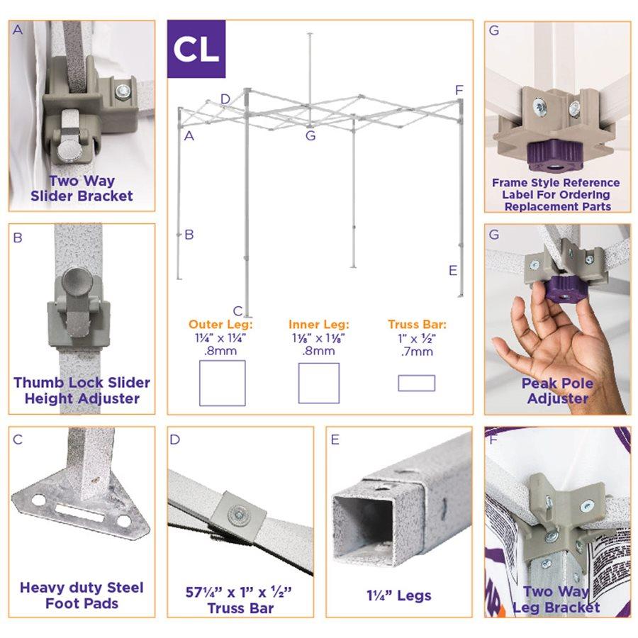 CL 10X20 Heavy Duty Steel Frame Replacement