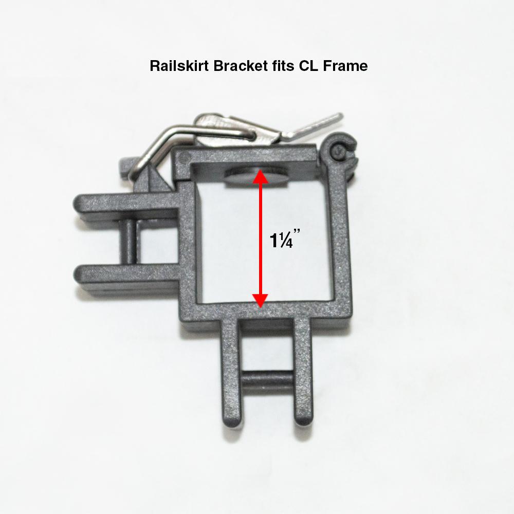 CL 10' Rail Skirt Half Wall Bar Assembly