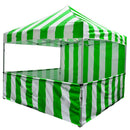10x10 Pop up Carnival Canopy Tent Vendor Booth with Sidewall and Half Walls