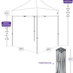 5x5 Custom Canopy