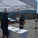 10' Transparent Clear 46" Half Wall