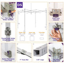 10x10 Pop up Carnival Canopy Tent Vendor Booth with Sidewall and Half Walls