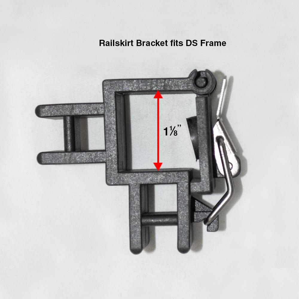 DS 10' Rail Skirt Half Wall Bar Assembly