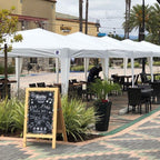 10'x10' EZ Pop Up Canopy Outdoor Dressed Leg Wedding Party Tent Folding Gazebo