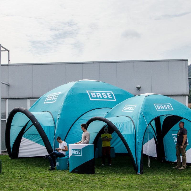 Structure de tente à canopée gonflable à dôme éco personnalisé