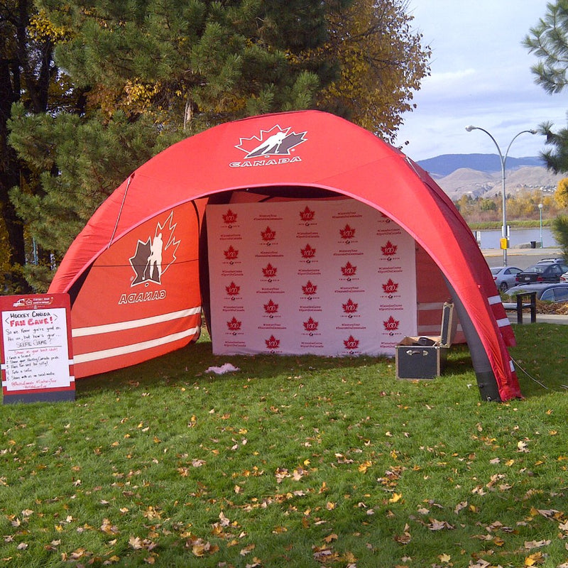 Structure de tente à canopée gonflable à dôme éco personnalisé
