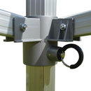 10x10 Heavy Duty Folding High Peak Marquee Canopy Tent - 100% Waterproof PVC Fabric - With Sidewalls