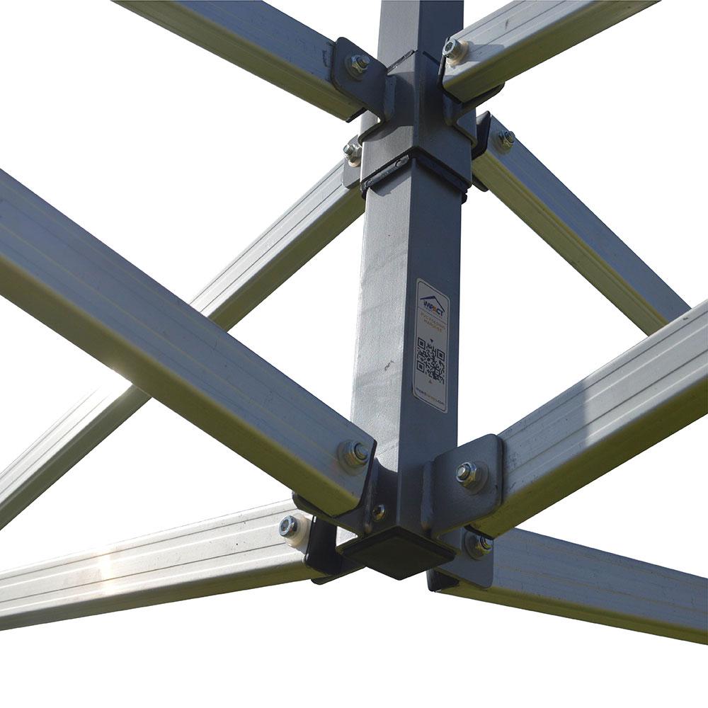 Tente de canopée de marquee haute pliage 10x10 High Duty - Tissu en PVC à 100% imperméable - avec parois latérales
