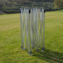 10x10 Heavy Duty Folding High Peak Marquee Canopy Tent - 100% Waterproof PVC Fabric - With Sidewalls