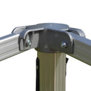 10x10 Heavy Duty Folding High Peak Marquee Canopy Tent - 100% Waterproof PVC Fabric - With Sidewalls