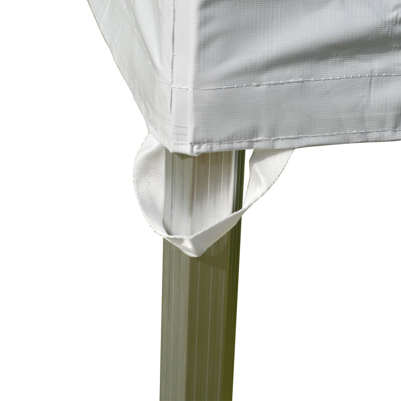 10x10 Heavy Duty Folding High Peak Marquee Canopy Tent - 100% Waterproof PVC Fabric - With Sidewalls