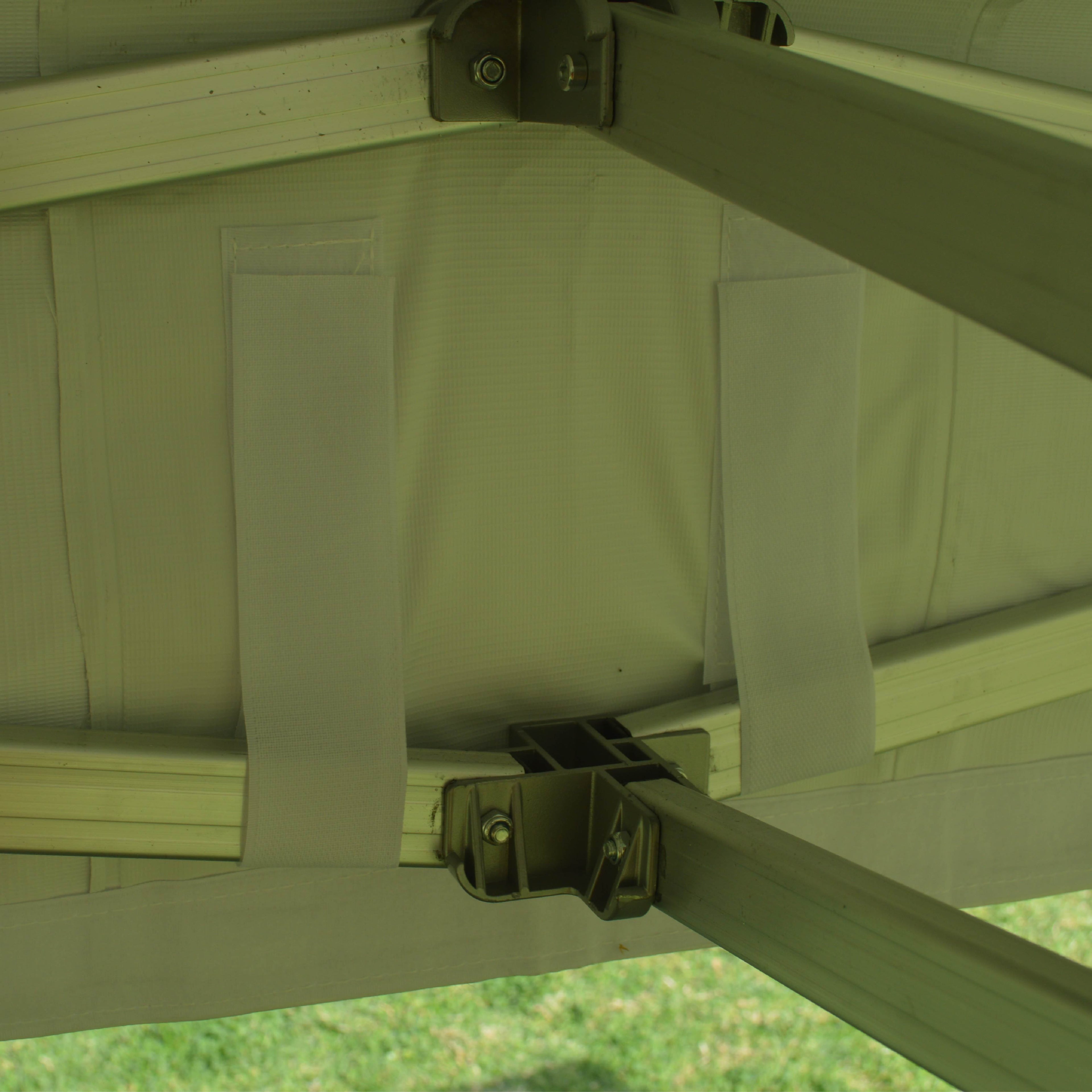 Tente de canopée de marquee haute pliage 10x10 High Duty - Tissu en PVC à 100% imperméable - avec parois latérales