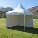 10x10 Heavy Duty Folding High Peak Marquee Canopy Tent - 100% Waterproof PVC Fabric - With Sidewalls