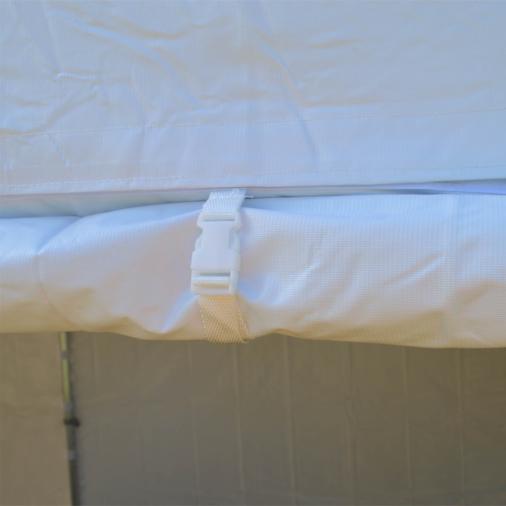 Tente de canopée de marquee haute pliage 10x10 High Duty - Tissu en PVC à 100% imperméable - avec parois latérales