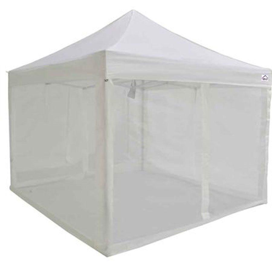 Cauvet pop-up 10x10 de qualité industrielle avec enceinte de filet de moustique de salle d'écran - Evento