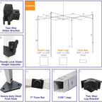 10x10 Industrial Grade Pop up Canopy Tent with Weight Bags - Evento
