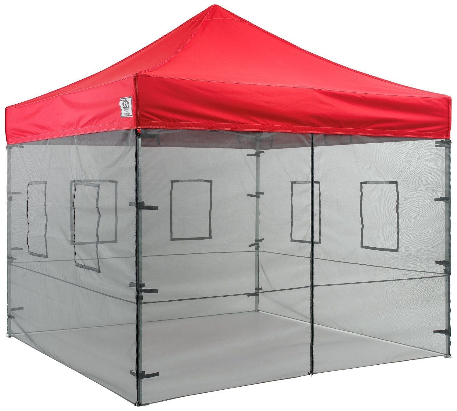 Tente à canopée pop-up 10x10 avec parois latérales du fournisseur de services alimentaires avec fenêtres