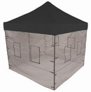 10x10 Pop up Canopy Tent with Food Service Vendor Sidewalls with Windows
