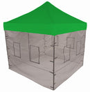 10x10 Pop up Canopy Tent with Food Service Vendor Sidewalls with Windows