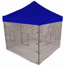 10x10 Pop up Canopy Tent with Food Service Vendor Sidewalls with Windows