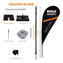 Custom Printed Grande Blade Flag