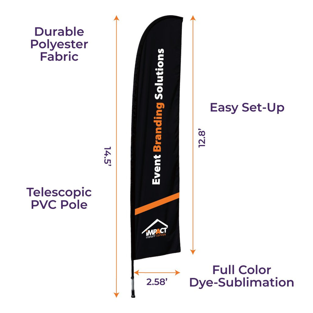 Custom Printed Grande Wing Flag