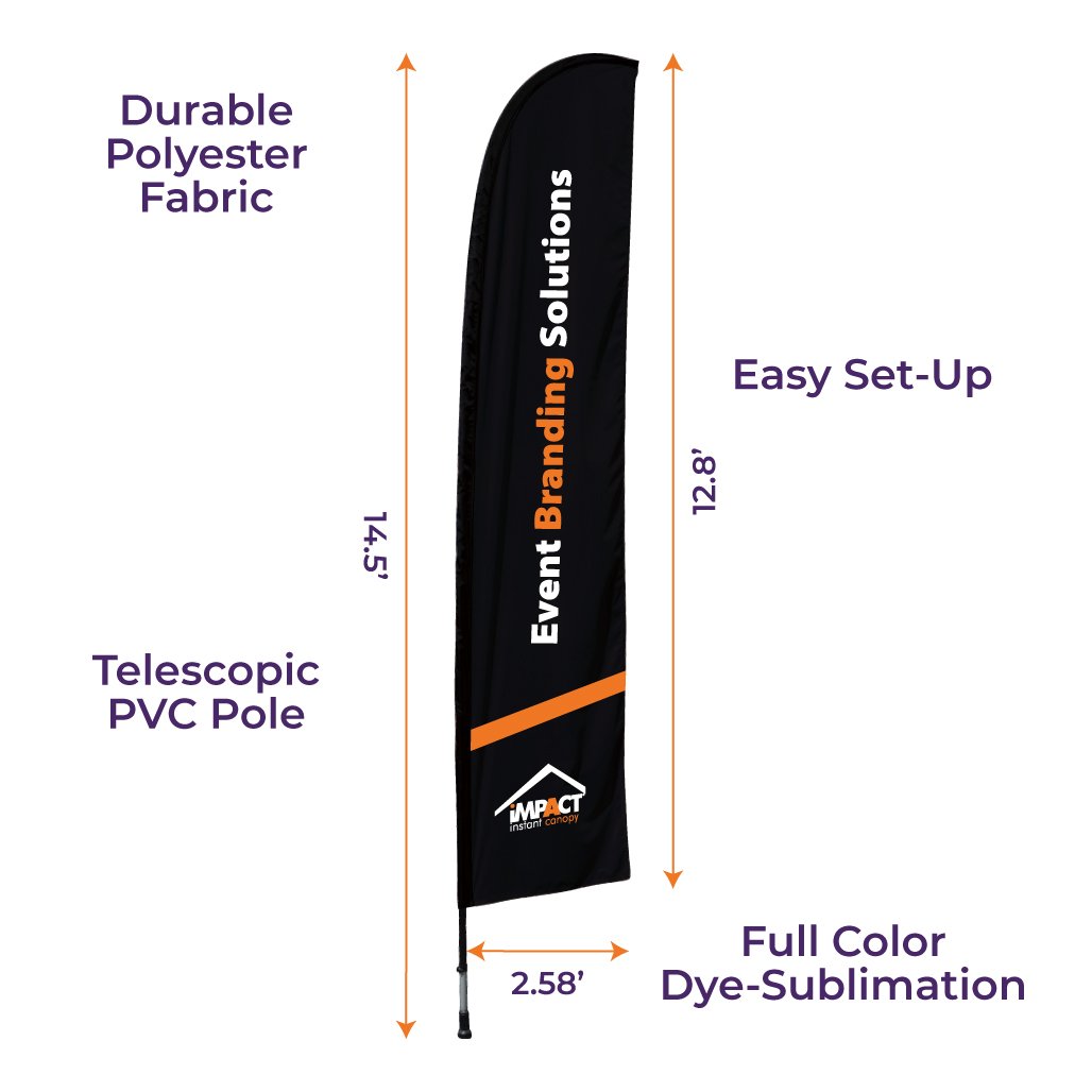 Custom Printed Grande Wing Flag