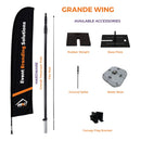 Custom Printed Grande Wing Flag