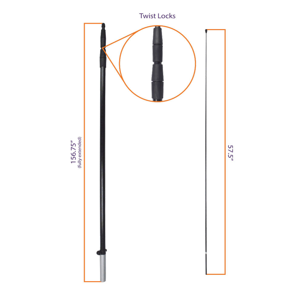 Telescopic Grande Flex Pole (For i-Catcher Grande Wing or Blade)