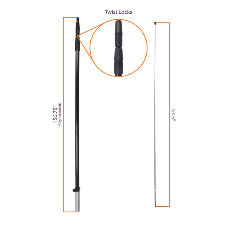 Pole Télescopique Grande Flex (pour I-Catcher Grande Wing ou Blade)